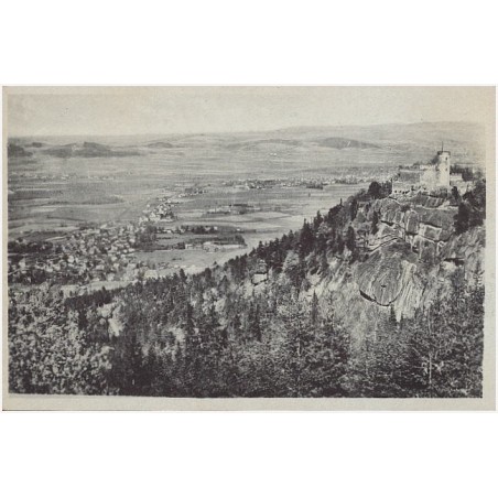 Riesengebirge. Burgruine Kynast mit Hermsdorf
