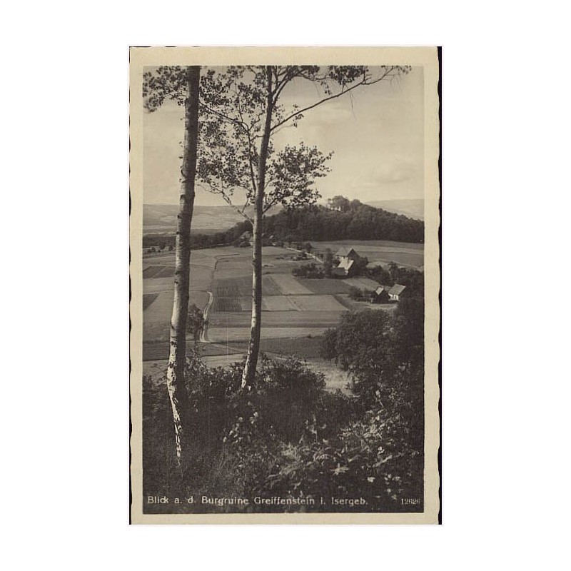 Blick a. d. Burgruine Greiffenstein i. Isergeb. 12626