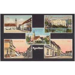 Raudten. Ring. Schloß Burglehn. Evgl. Kirche. Steinauer Straße. Ring
