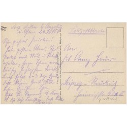 Das Ostpreußens schwerer Zeit. Zurückkehrende Flüchtlinge vor ihrem zerstörten Heim in Gr. Rominten