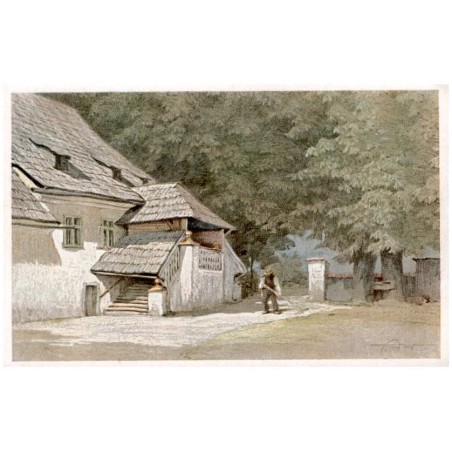 Farbige Zeichnungen von Dr. P. Aust. Giersdorf i. Riesengebirge. Brauerei.