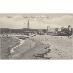 Misdroy. Oestlicher Strand mit Strandhotel