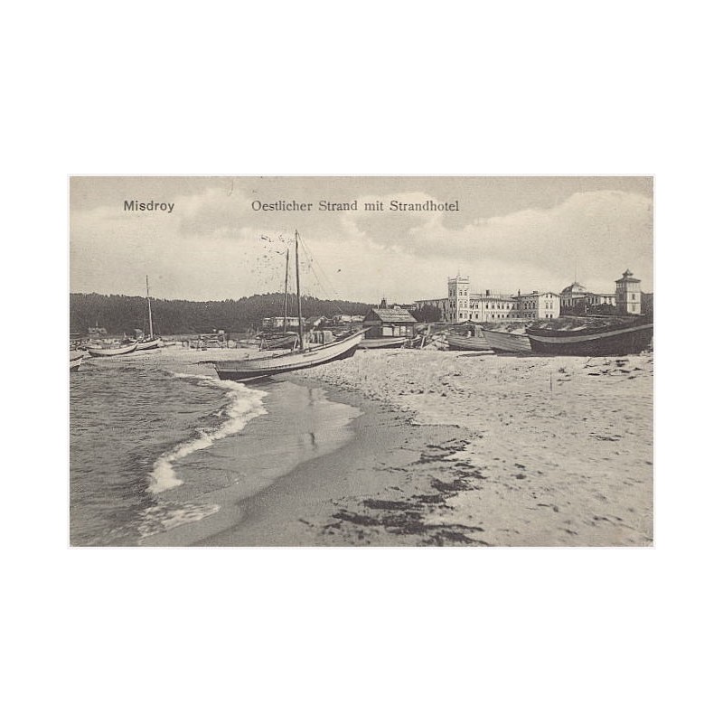 Misdroy. Oestlicher Strand mit Strandhotel