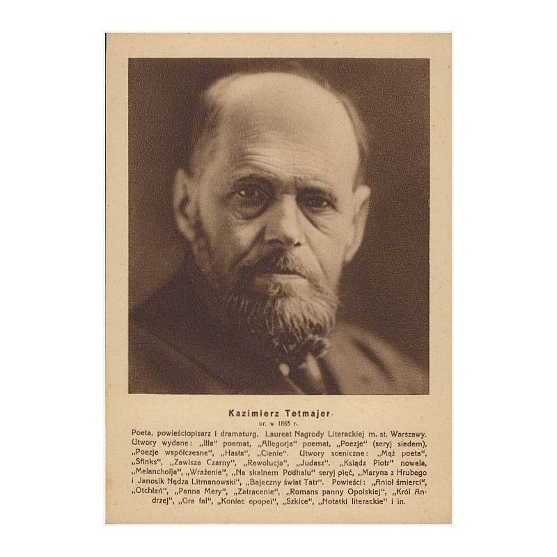 Kazimierz Tetmajer ur. w 1865 r. [...]