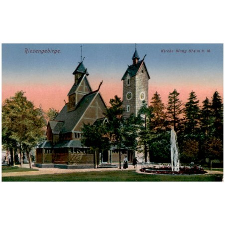Riesengebirge. Kirche Wang 874 m. ü. M.