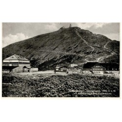 Riesengebirge - Schneekoppe,1605 m ü. M. mit Schlesierhaus und Riesenbaude