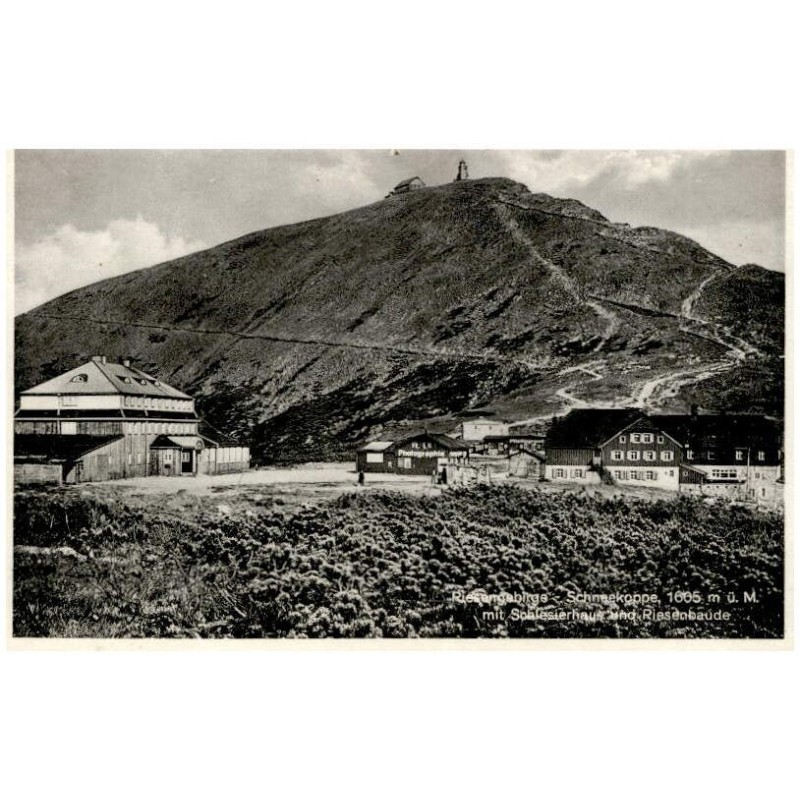 Riesengebirge - Schneekoppe,1605 m ü. M. mit Schlesierhaus und Riesenbaude