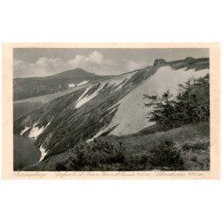Riesengebirge. Großer Teich, Prinz Heinrich Baude 1410 m, Schneekoppe 1620 m.