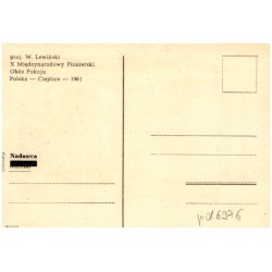 "Malta" / Rewers: proj. W. Lewiński X Międzynarodowy Pionierski Obóz Pokoju. Polska - Cieplice - 1961