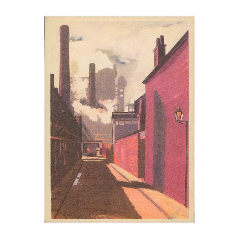 Rewers: Proj. J. M. Brzeski Fragment huty