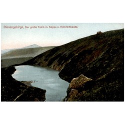 Riesengebirge, Der große Teich m. Koppe u. Heinrichbaude.