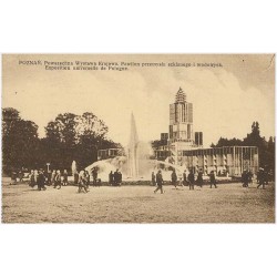 Poznań. Powszechna Wystawa Krajowa. Pawilon przemysłu szklanego i wodotrysk. Exposition universelle de Pologne. Fot. R. S. Ulato