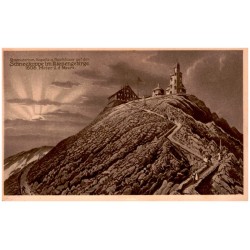 Observatorium, Kapelle u. Gasthäuser auf der Schneekoppe im Riesengebirge. 1605 Meter ü. d. Meere.