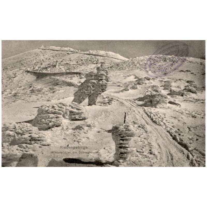 Riesengebirge. Winterbild an der Schneekoppe