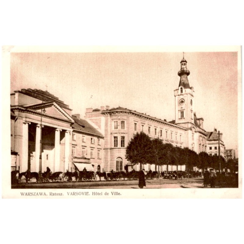 Warszawa. Ratusz. Varsovie. Hôtel de Ville.