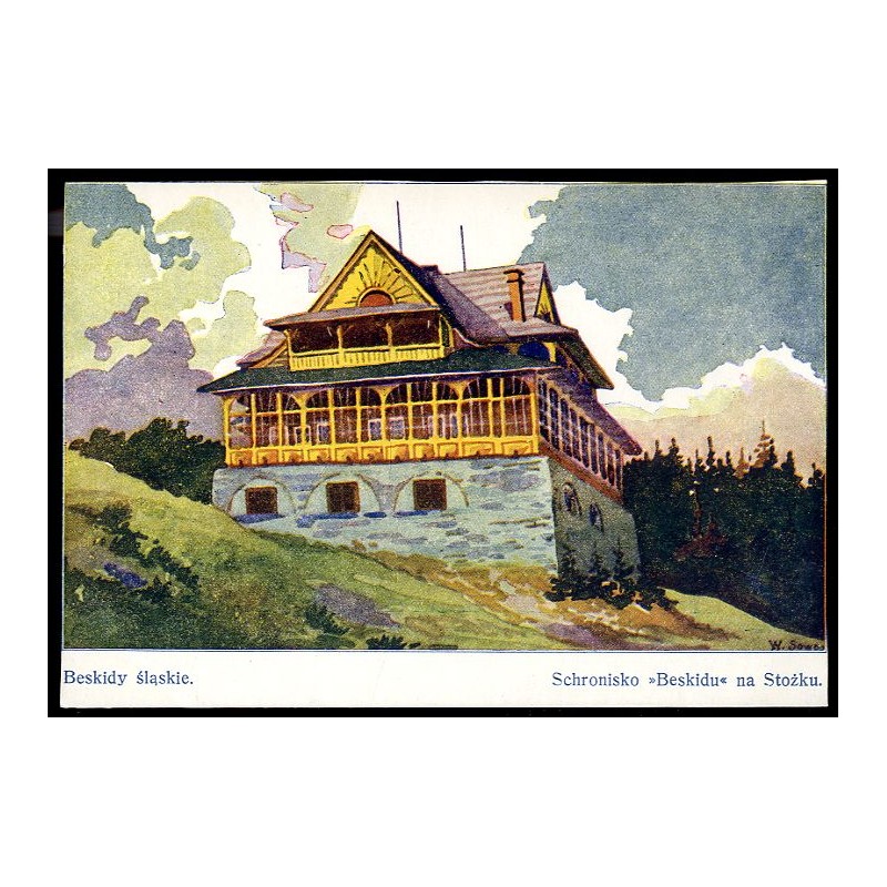 Beskidy śląskie. Schronisko "Beskidu" na Stożku.