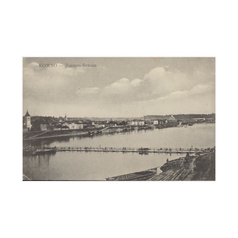 Kowno - Njemen-Brücke [tymczasowy most na Niemnie]