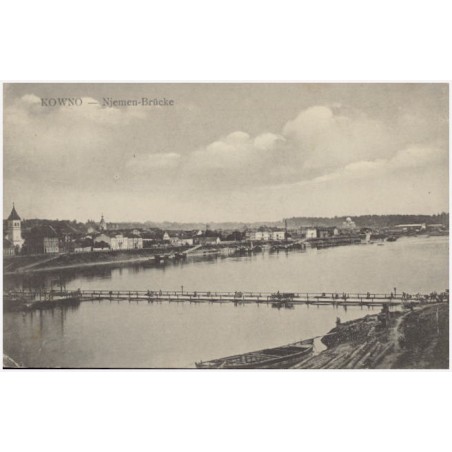 Kowno - Njemen-Brücke [tymczasowy most na Niemnie]