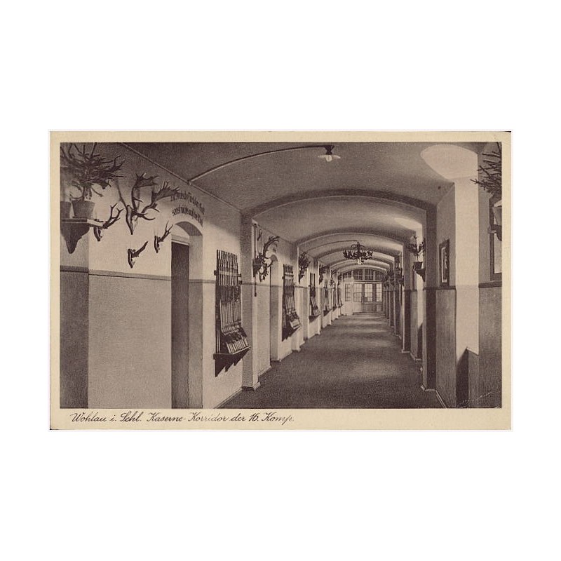 Wohlau i. Schl. Kaserne - Korridor der 16. Komp