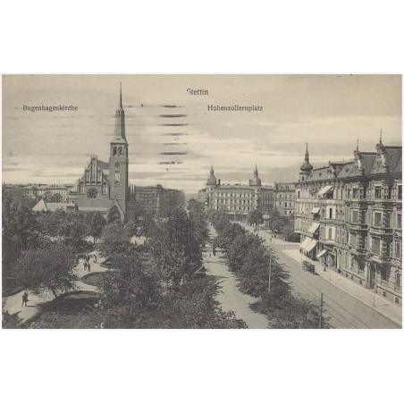 Stettin. Bugenhagenkirche. Hohenzollernplatz