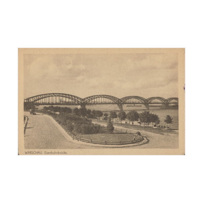 Warschau. Eisenbahnbrücke