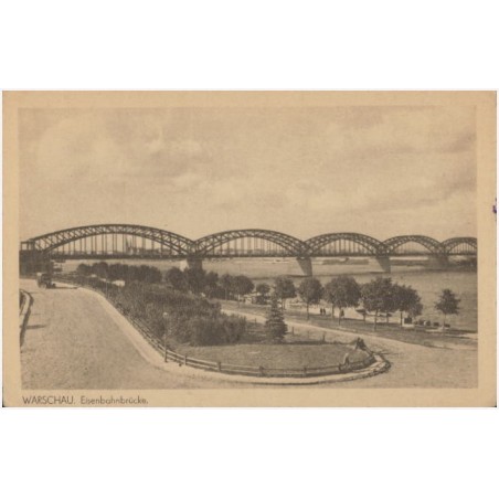Warschau. Eisenbahnbrücke