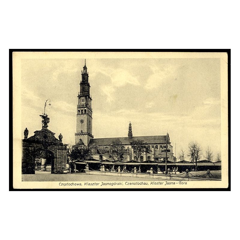 Częstochowa, Klasztor Jasnogórski, Czenstochau, Kloster Jasna-Gora / Rewers: Tschenstochau