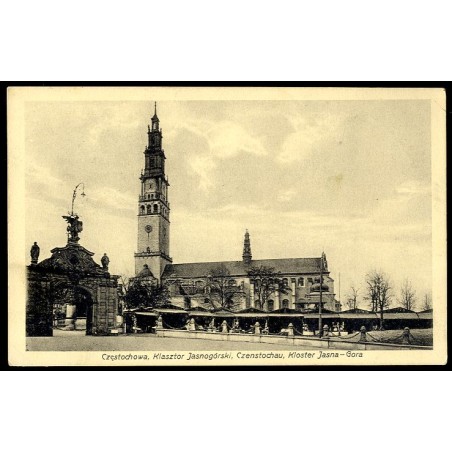 Częstochowa, Klasztor Jasnogórski, Czenstochau, Kloster Jasna-Gora / Rewers: Tschenstochau