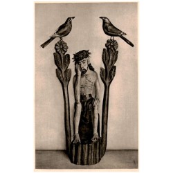 Jędrzej Wawro, świątkarz beskidzki: Chrystus frasobliwy (ze zbiorów M. i W. Horbackich)