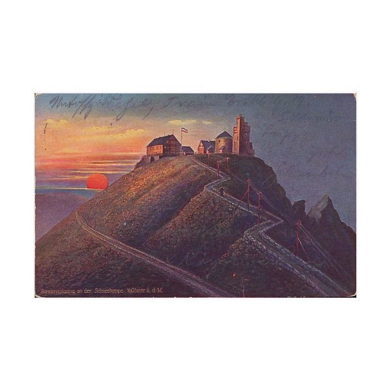 Sonnenaufgang an der Schneekoppe 1605 mtr. ü. d. M