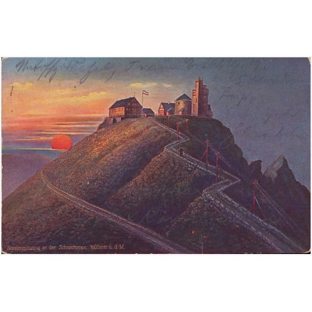 Sonnenaufgang an der Schneekoppe 1605 mtr. ü. d. M