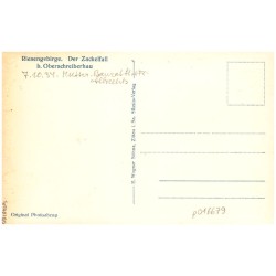 Riesengebirge. Der Zackelfall Silesia 2174 / Rewers: Riesengebirge. Der Zackelfall b. Oberschreiberhau
