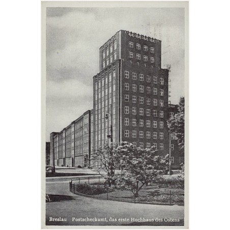 Breslau. Postscheckamt, das erste Hochhaus des Ostens