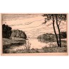 Deutsches Land im Osten nach Zeichnungen von W. Lenz Nr 205: Der Silmsee bei Dt.-Eylau