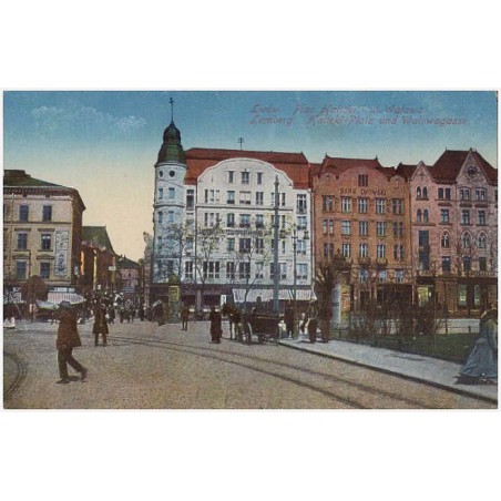 Lwów. Plac Halicki i ul. Wałowa. Lemberg. Halicki-Platz und Walowagasse