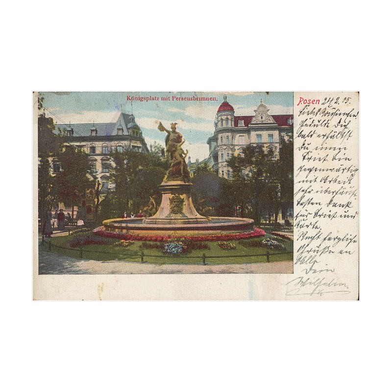 Posen. Königsplatz mit Perseusbrunnen