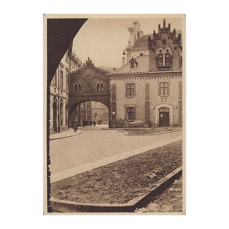 Krakau. Häuserwinkel an der Basteistraße. Kraków. Róg domów przy ul. Pijarskiej