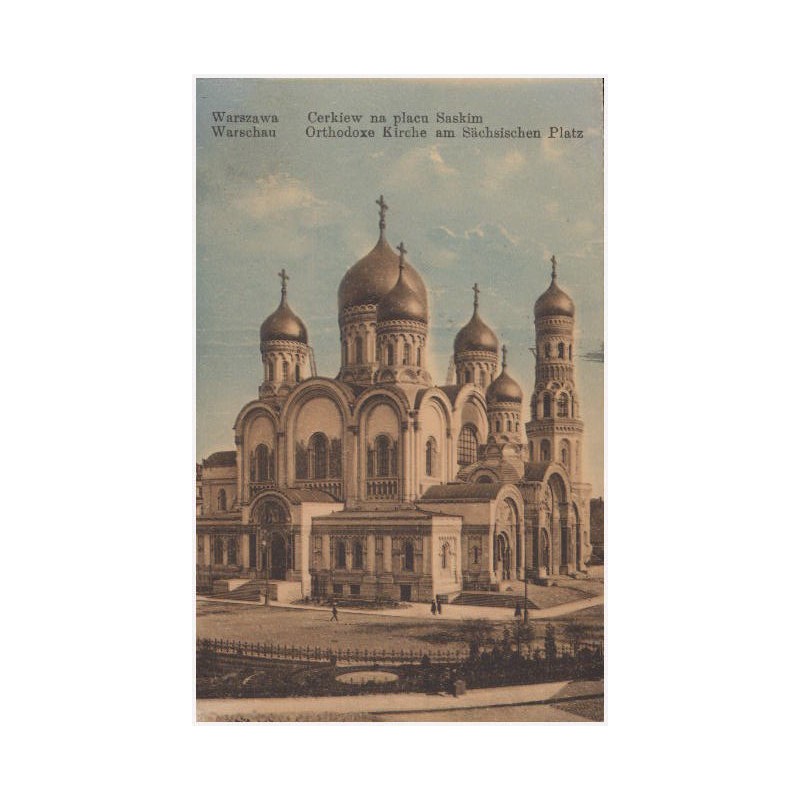 Warszawa. Cerkiew na placu Saskim Warschau. Orthodoxe Kirche am Sächsischen Platz