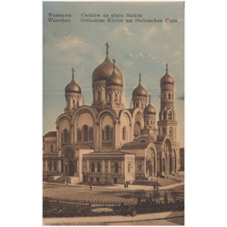 Warszawa. Cerkiew na placu Saskim Warschau. Orthodoxe Kirche am Sächsischen Platz