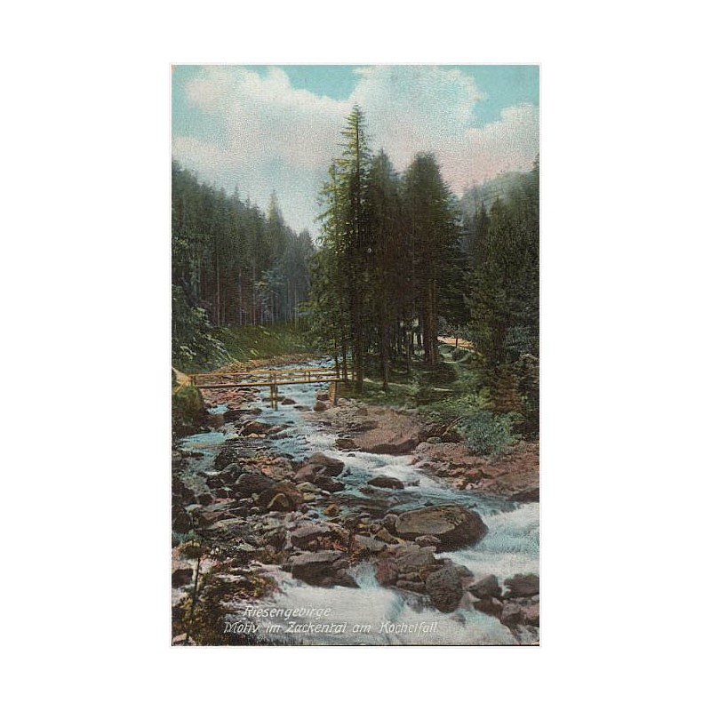 Riesengebirge. Motiv im Zackental am Kochelfall