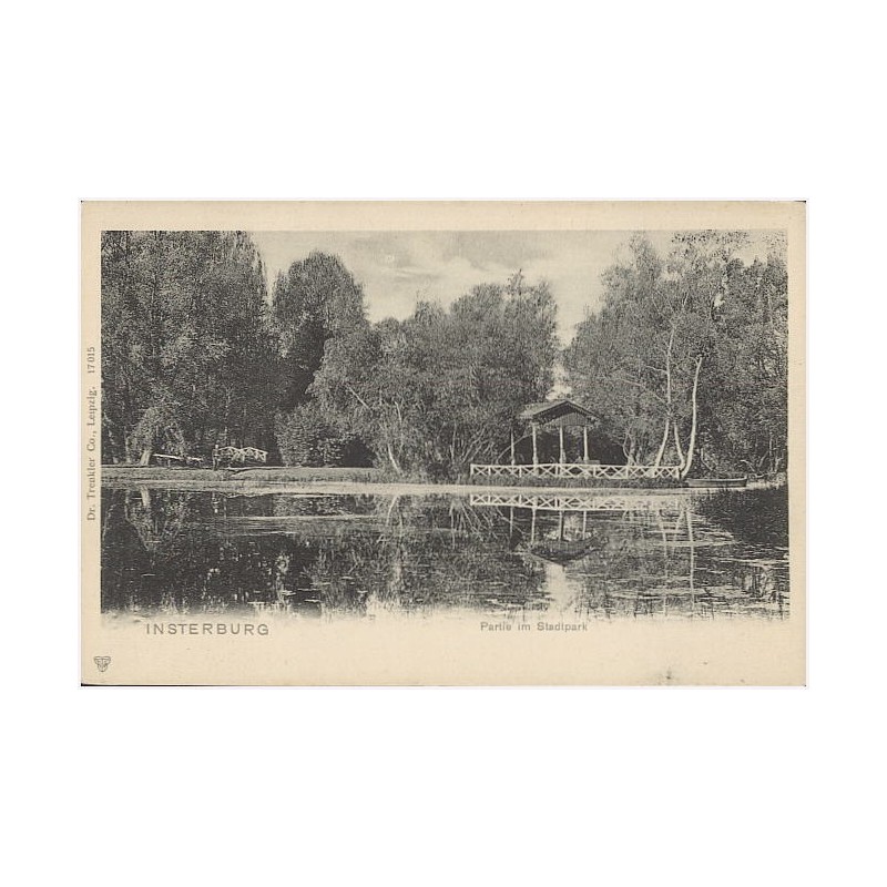 Insterburg. Partie im Stadtpark
