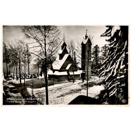 Riesengebirge. Brückenberg. Kirche Wang (874 m ü. M) / Rewers: Auf Veranlassung der Gräfin Reden [...]