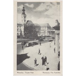 Warschau, Theater-Platz. Warszawa, Plac Teatralny