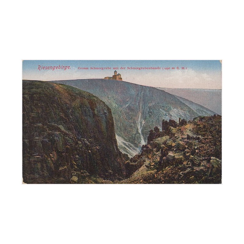 Riesengebirge. Grosse Schneegrube mit der Schneegrubenbaude (1490 m ü. M.)