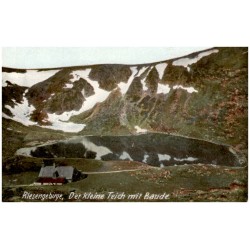 Riesengebirge, Der kleine Teich mit Baude.
