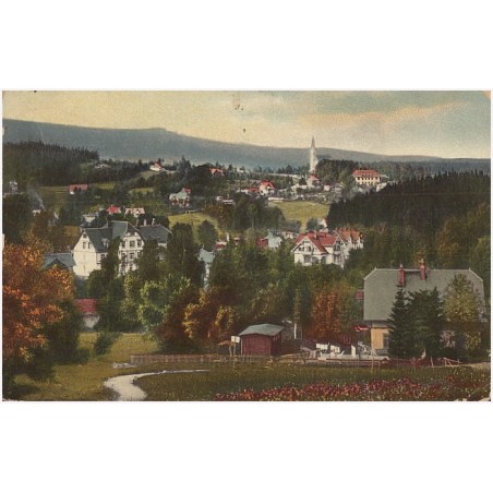 Schreiberhau. Gegend am Lindenhof mit Blick nach der kath. Kirche