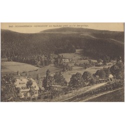 Bad-Schwarzbach-Hernsdorf mit Heufuder (1107 m) im Isergebirge