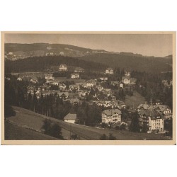 Riesengebirge. Ober-Krummhübel mit Blick auf Brückenberg. Genesungsheim Hohenwiese nach Orieg.-Aufn. von K. Burkert, 1924