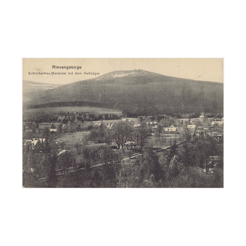 Riesengebirge. Schreiberhau-Mariental mit dem Reifträger