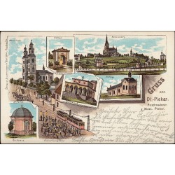Gruss aus Dt.-Piekar. Pozdrowienie z Niem. Piekar. Marienkirche. Ostthor Brama wschodnia. Kalwarienberg. Abendmahl. Wieezernick.